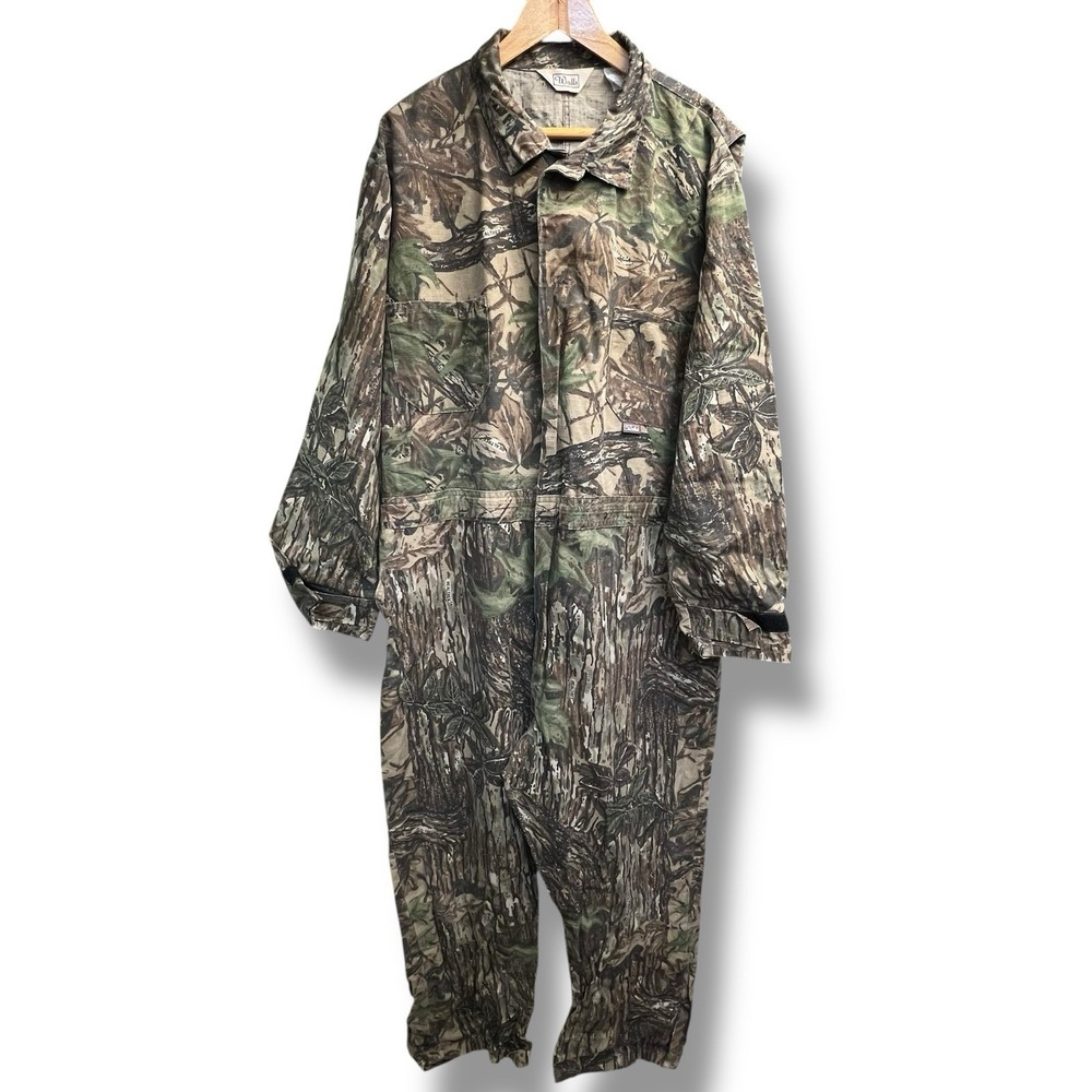 Walls Vintage Camo Coveralls Mens XXL 2XL Reg 50-52 Made USA Realtree 64012RAX